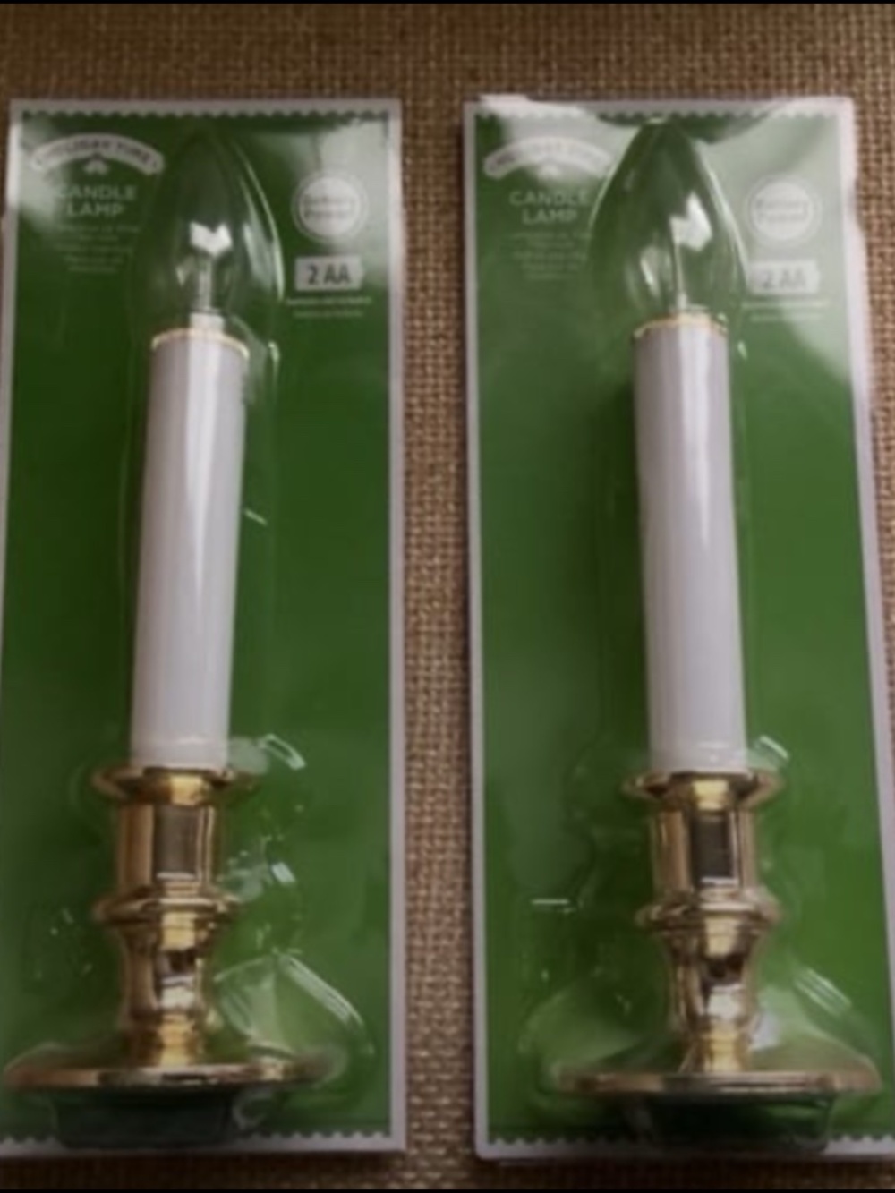 Holiday Time Candle Lamp Bundle New 2 pack